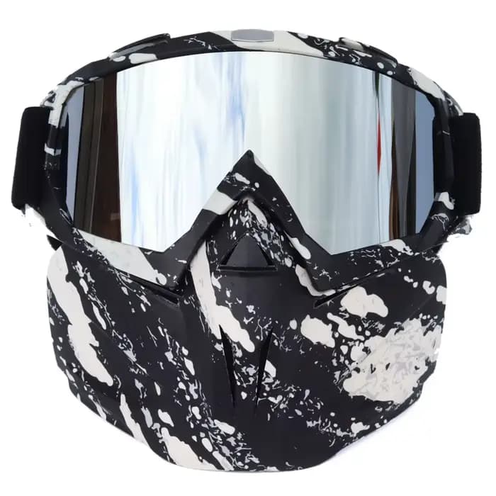 Lunettes de casque de requin de moto vintage
