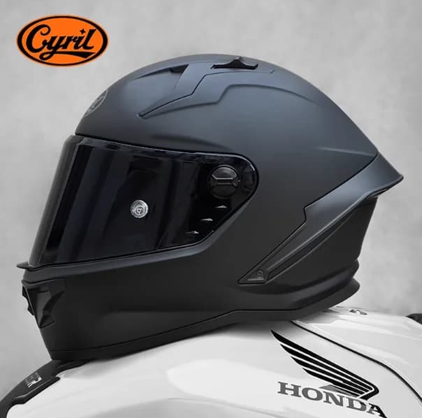 Casque de moto CYRIL R1/PRO unisexe, casque intégral de course, casque de moto de rue avec grande ai