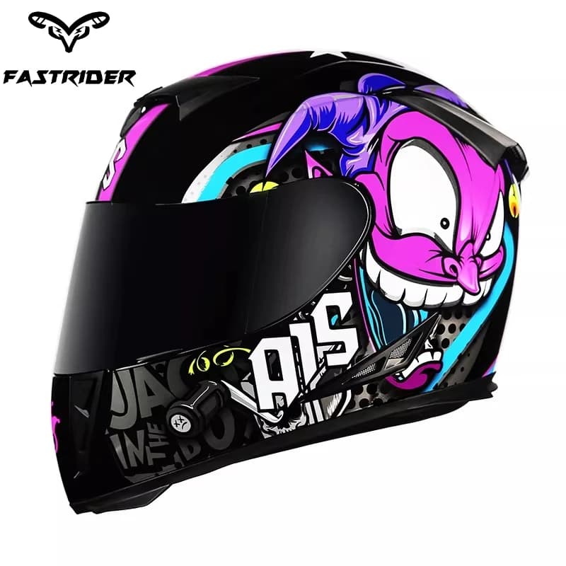 Casque de moto casques complets pour hommes et femmes casques de course à Double lentille d'hiver ca