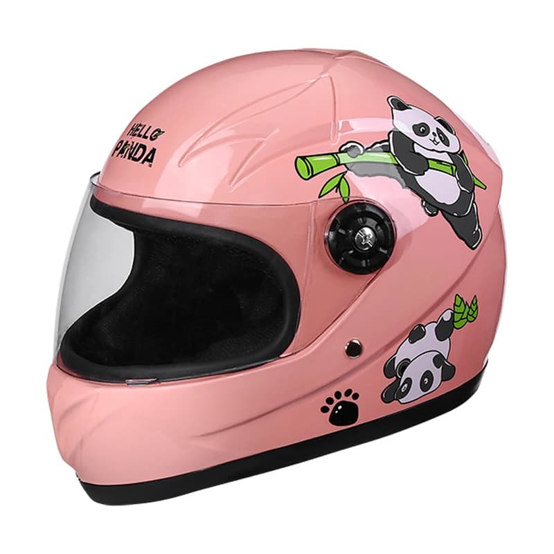 Casque intégral pour enfants, casque de moto et de vélo électrique de dessin animé mignon pour garço