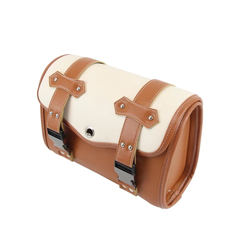 Sac arrière pour cyclomoteur, sac de siège arrière pour moto, sac à étagère rétro, sac en cuir rétro