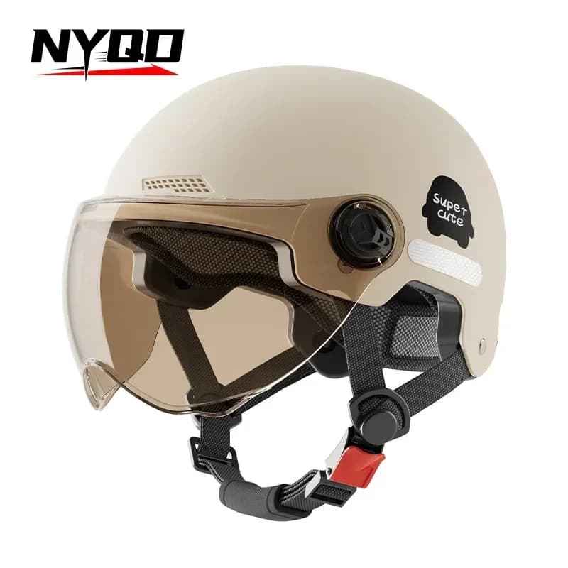 Demi-casque pour scooter électrique, respirant, léger, durable, confortable, réglable, 45-55 cm, pou