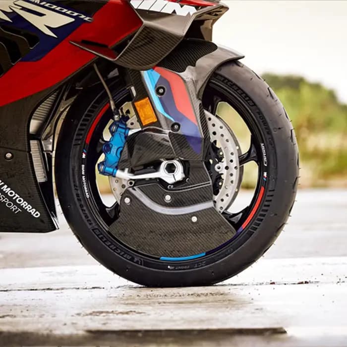 Accessoires Moto Garde-boue Avant Radiateur Étrier en Fibre de Carbone Pure pour BMW M1000R M1000RR S1000RR S1000R 2023 2024 2025 2026