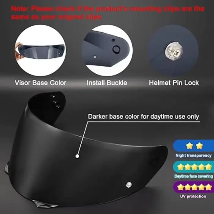 Visière de casque de moto pour HJC i90 HJ-33
