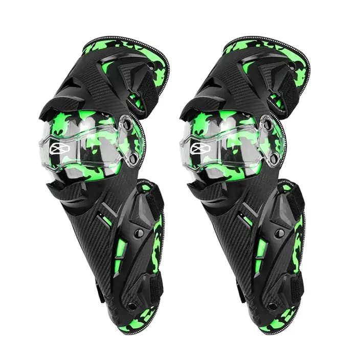 Genouillères de moto, équipement de protection pour la conduite, genouillères confortables à absorption des chocs pour une utilisation prolongée