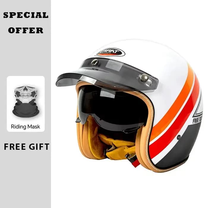 Casque Jet adulte DOT approuvé casques De Moto à visage ouvert Capacete