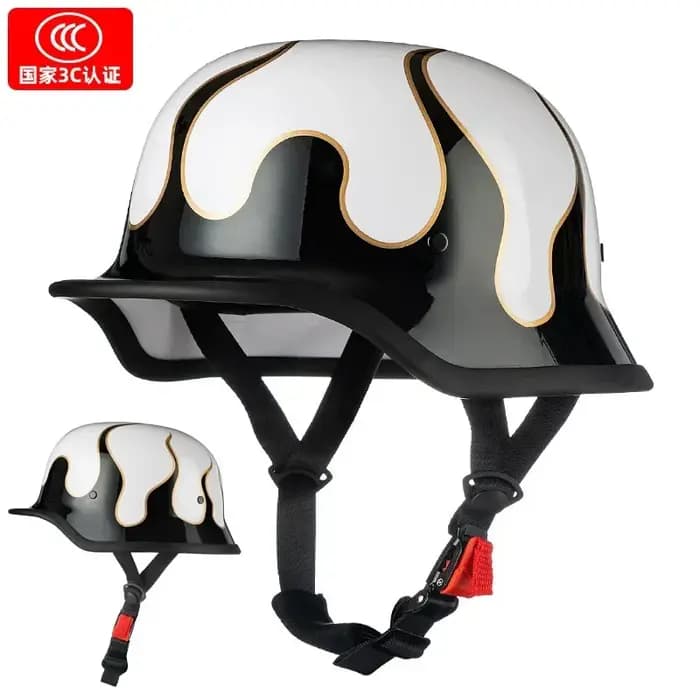 Demi-casque de moto pour homme et femme