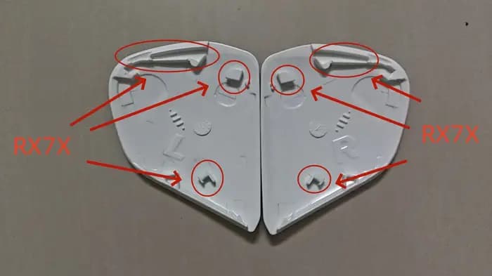 Les accessoires pour casque de moto ARAI sont compatibles avec les casques RX7X