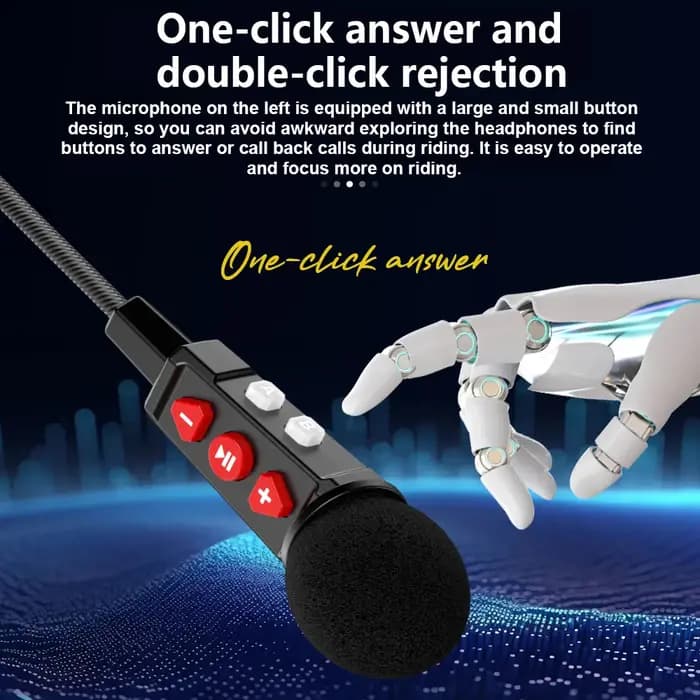 Casque Bluetooth pour moto BT9, avec support à Clip, étanche 800mAh, commande vocale, appel mains libres, lecteur de musique, haut-parleur