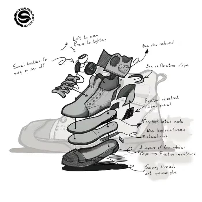 Chaussures d'équitation de moto rétro unisexes