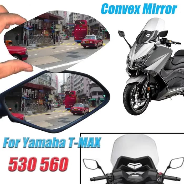 Rétroviseur convexe avec lentille de Vision latérale pour Yamaha T-MAX TMAX 530 560 XMAX300 YZF-R3