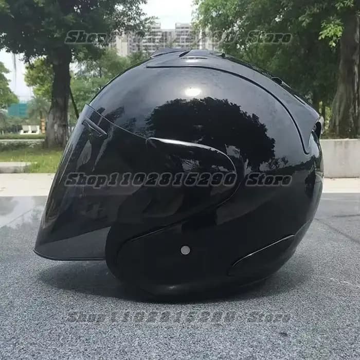 Ram3 noir brillant demi-casque hommes et femmes moto tout-terrain casque d'été descente course montagne croix Casco Capacete