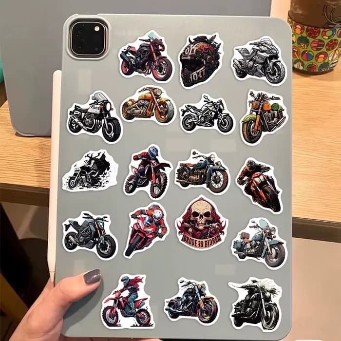 Autocollants de moto imperméables pour hommes