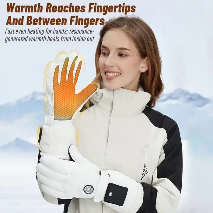 Gants chauffants d'hiver pour hommes et femmes, gants thermiques chauffants pour moto, pour motoneige, coupe-vent, gants chauds et imperméables pour la conduite.