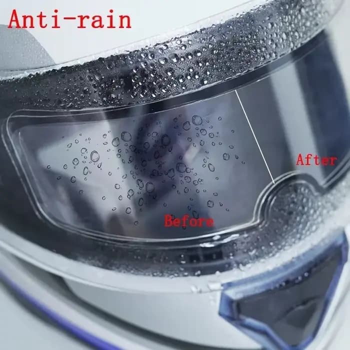 Film Transparent Anti-buée et Anti-pluie pour casque de Moto