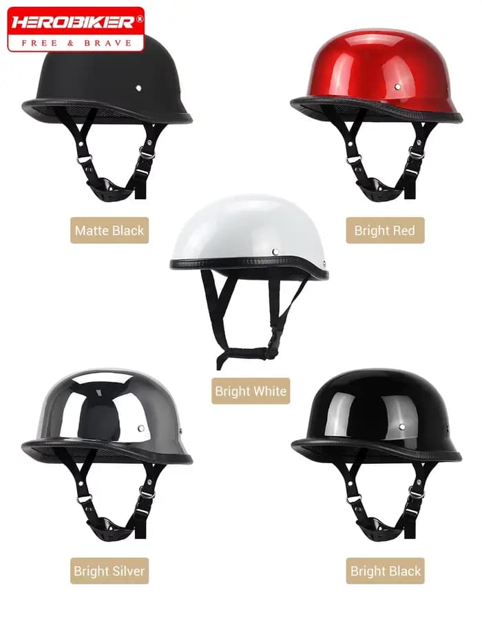 BEON – Casque de Moto Vintage pour hommes et femmes, ouvert au visage, 3/4