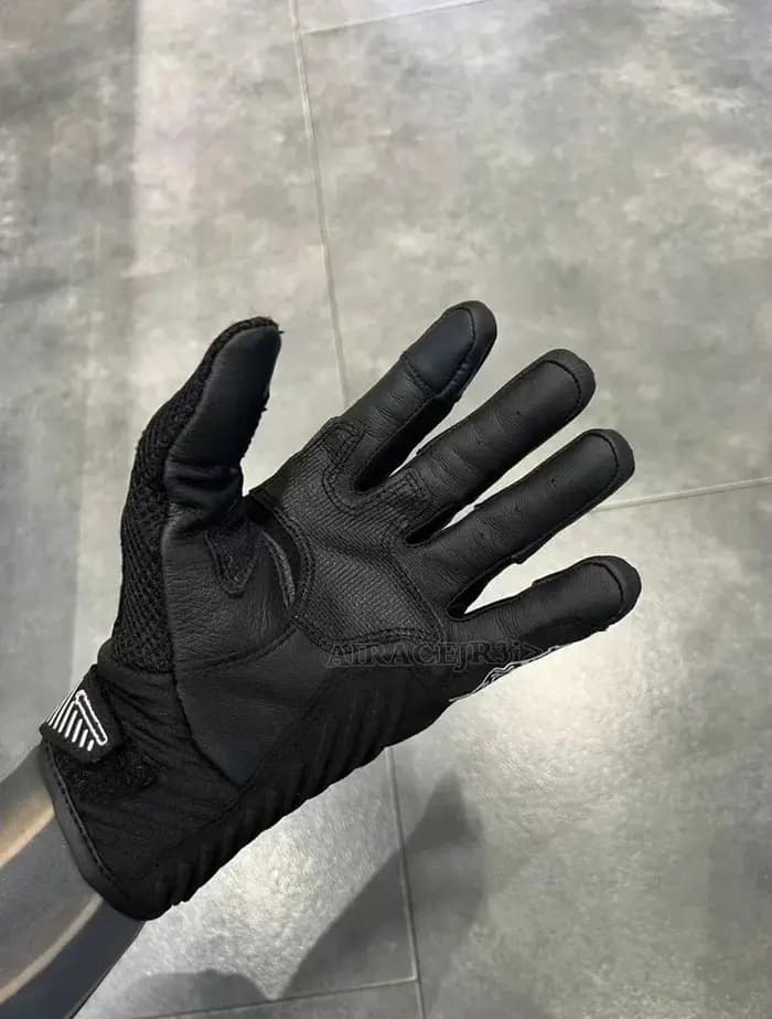 Gants de course Alpine Motos GP Air V2 en cuir ventilé, résistants aux chutes, compatibles écran tactile, en fibre de carbone.