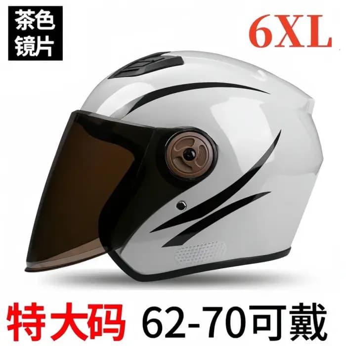 Casque de moto 6XL pour grosse tête, 70 cm, automne-hiver, casque pour grosse tête, casque chaud pour hommes et femmes, casque de moto scooter