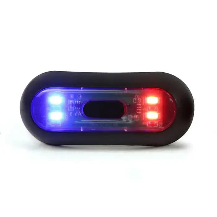 Lumière LED Rechargeable pour casque de moto