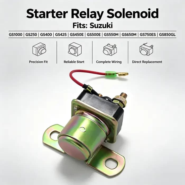 Relais solénoïde pour GS1000 GS1000E GS1100GK GS250 GS250T GS400 GS400X GS425 GS425E GS450GA GS550M