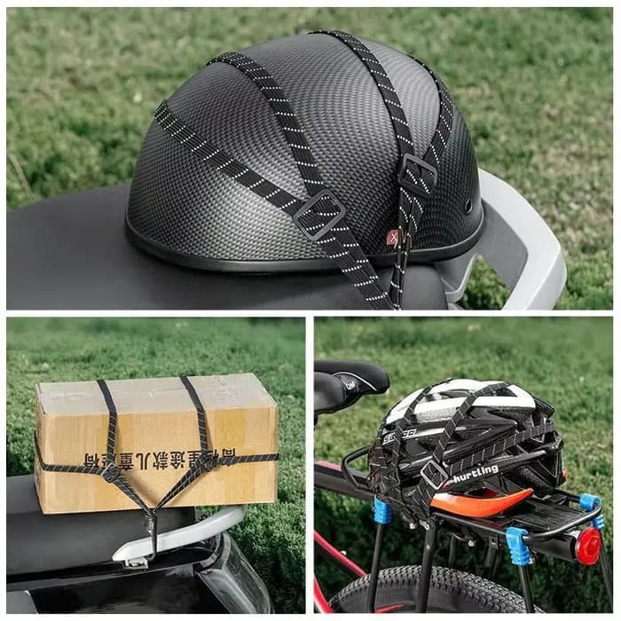 Valise élastique avec crochet de sécurité pour vélo et moto