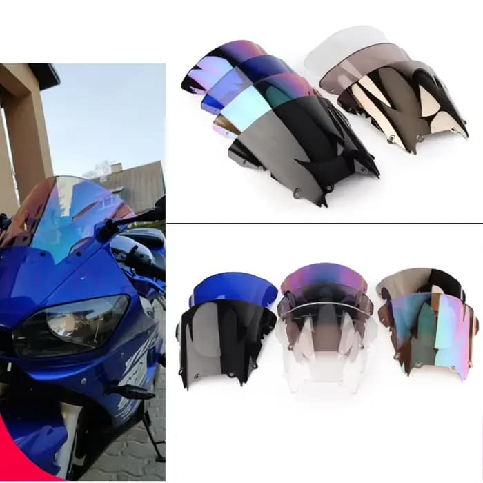YZF-R6 écran de moto Double bulle pare-brise déflecteur protecteur pare-brise pour Yamaha YZF R6 600