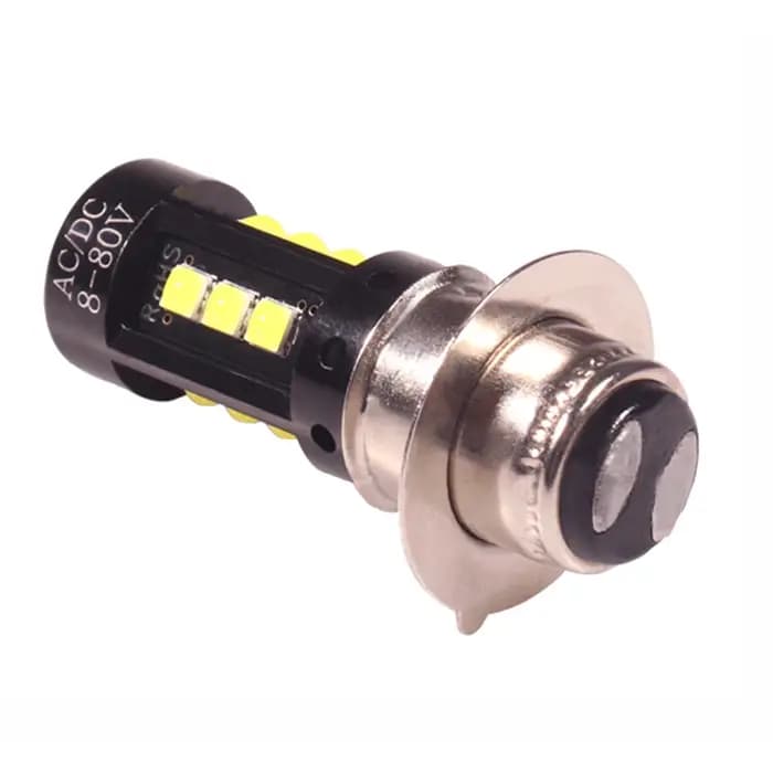 1 pièces H6M P15D LED phare de moto blanc PX15D P15D-25-1 ampoule pour Scooter cyclomoteur moteur