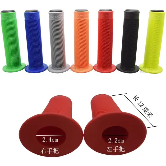 Paire de Poignées de Guidon de Moto en Caoutchouc de 22mm, Accessoires Universels pour Motocross, In
