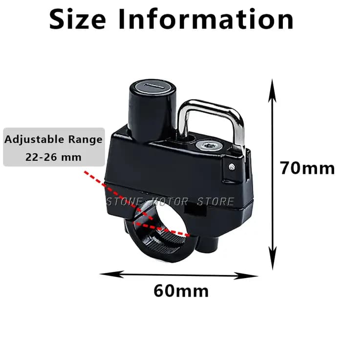 Verrou de casque antivol pour motos NX500 NX400 NX190 NX 500 400 190, verrou de sécurité pour moto électrique