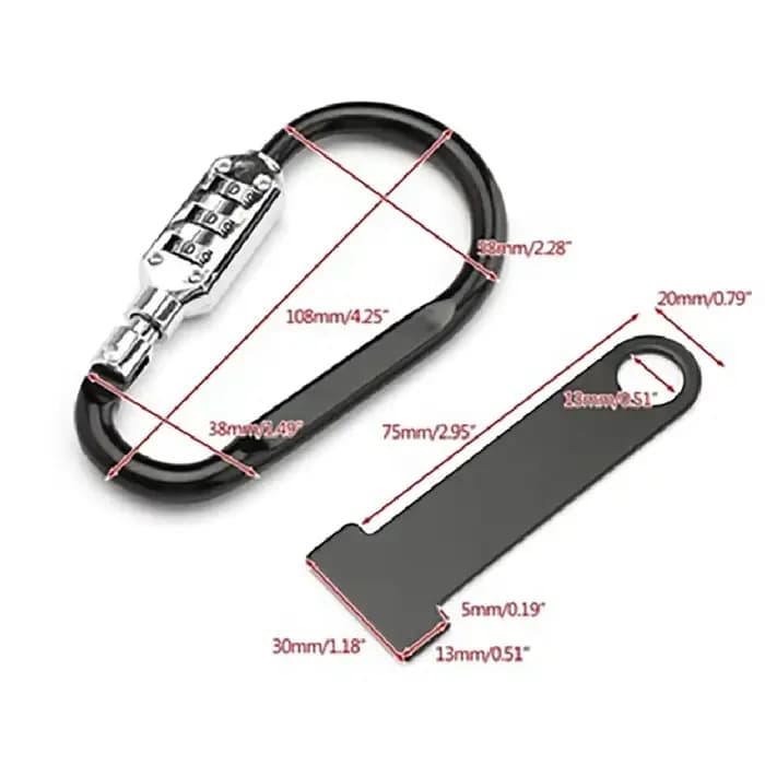 Serrure de casque de moto antivol