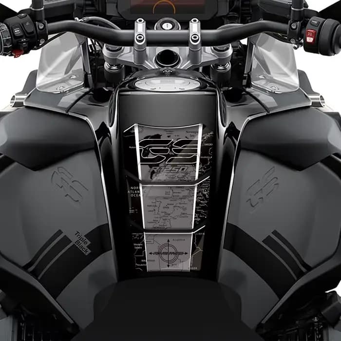 Autocollant de protection de tampon de réservoir de moto, autocollant en os de poisson pour BMW R 12