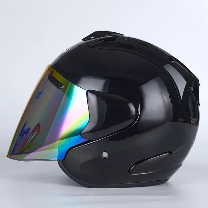 VZ Ram noir brillant demi Casque visage ouvert Moto