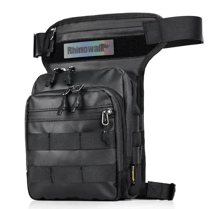 Rhinowalk moto goutte jambe sac cuisse ceinture taille sac multifonction moto tactique voyage cellul