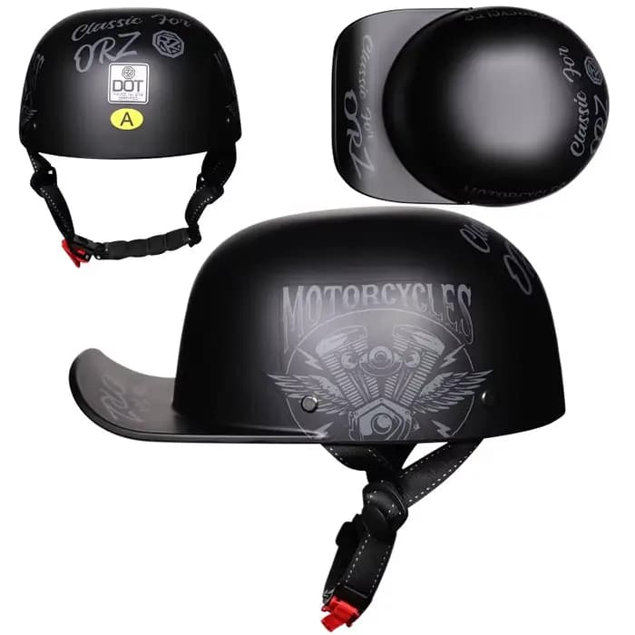 Casque de moto style baseball vintage 201 - Certifié DOT