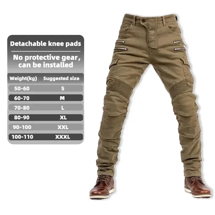 Pantalon de Motocross Style métal à Double fermeture éclair pour hommes et femmes
