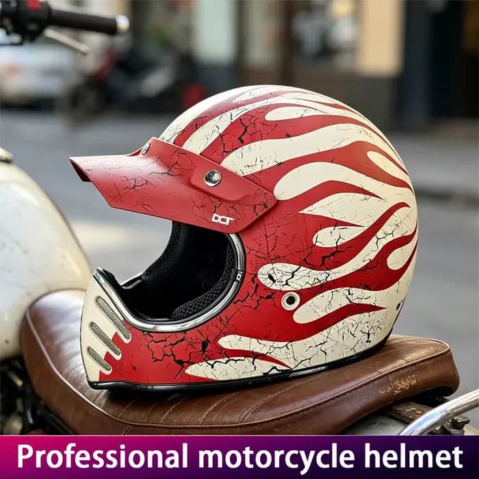 Casque de moto en forme d'aigle pour véhicules tout-terrain