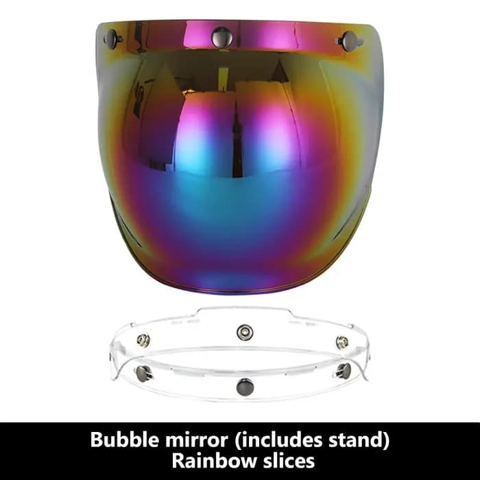 BLALION Casque de moto Visière de protection à bulles Anti-buée
