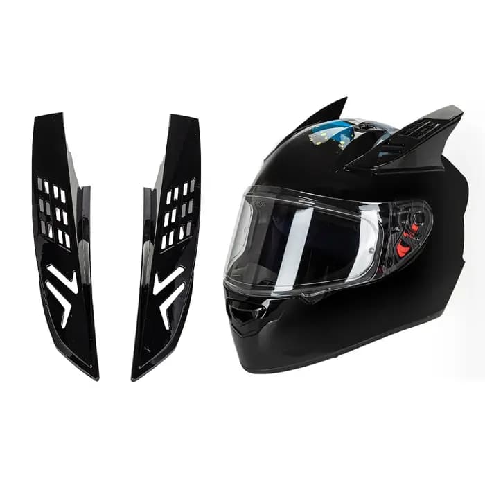 Oreilles de casque de moto