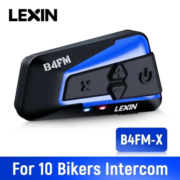 Marque Lexin LX-B4FM-X pour 10 coureurs Interphone Moto Bluetooth casque casques BT
