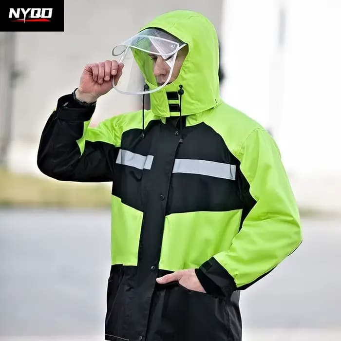 Ensemble imperméable 2 pièces pour adulte (veste et pantalon) pour moto
