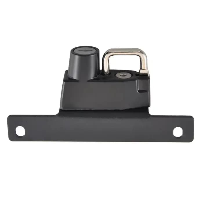 Serrure de casque de moto noire