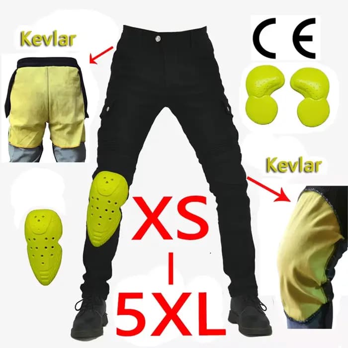 Kevlar pantalon de Moto hommes jean d'équitation de protection