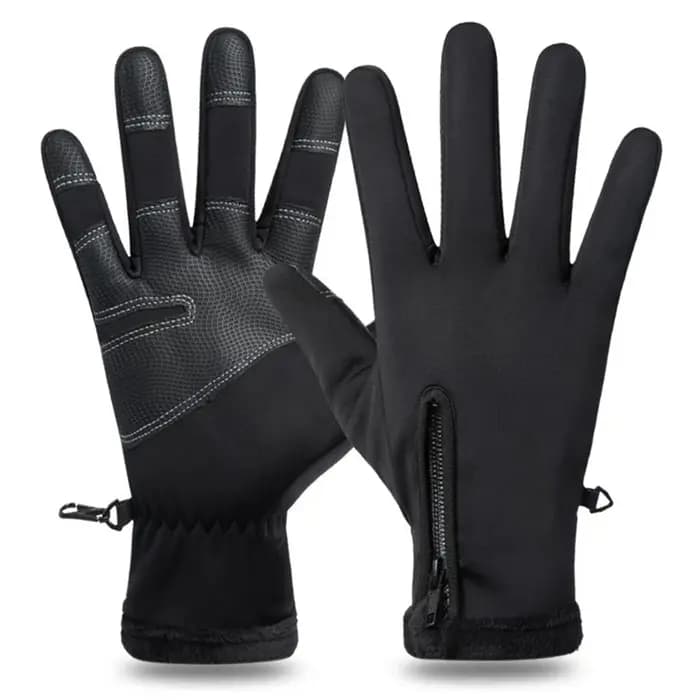 Gants de moto hiver thermique doublé polaire