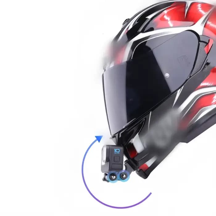 Support de menton pour casque de moto