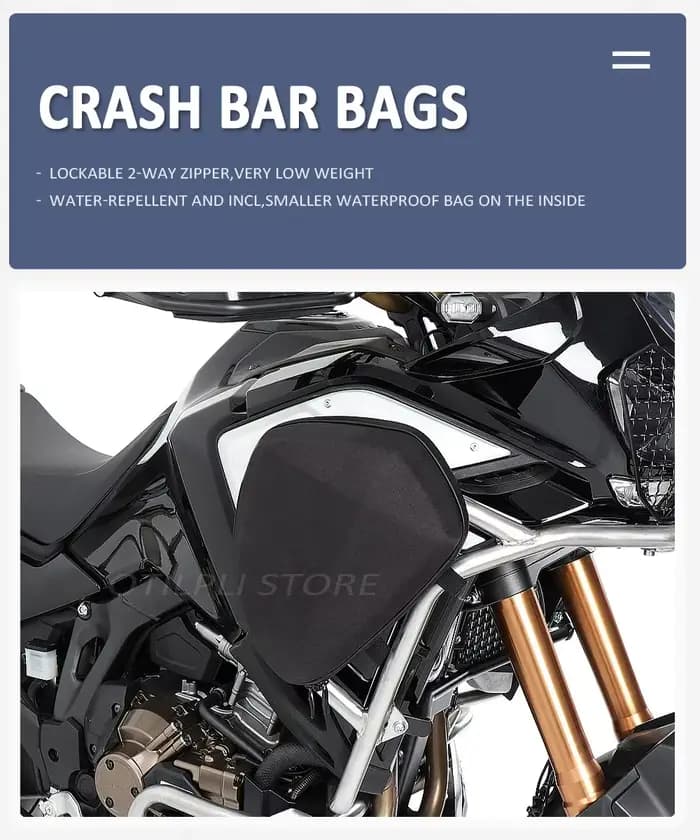 Sacs de barre de sécurité pour moto