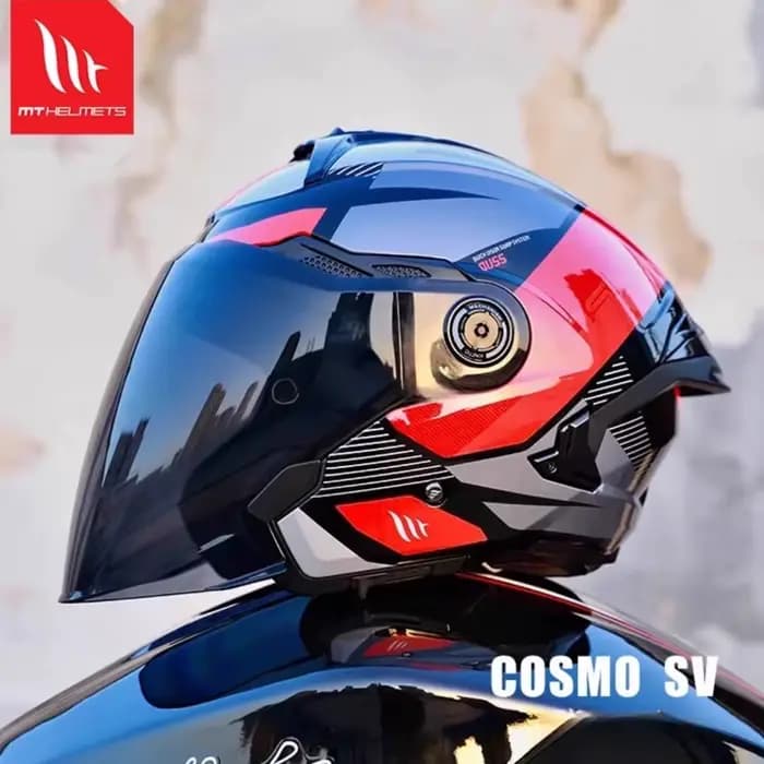 Casque de moto MT Cosmo SV ECE2206 DOT Casco 3/4 M-XXXL