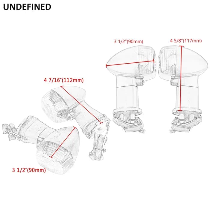 Clignotants avant et arrière de moto, pour Kawasaki Ninja ZX-6R ZX6R ZX-7R ZX-9R ZX9R ZX10R ZX-10R Z