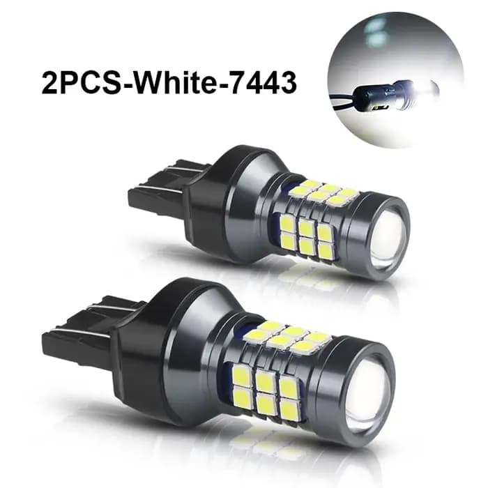 NLpearl 2x T20 LED 7440 WY21W W21W ampoule LED 7443 W21/5W Led T20 Super lumineux 3030SMD feu de recul de secours