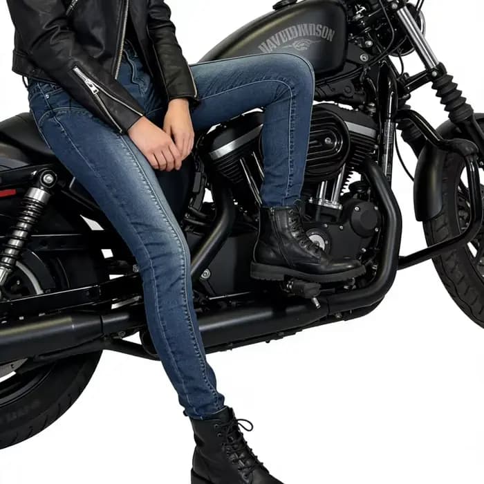 Jeans de protection pour femmes, pantalons de moto bleus, équipement de protection, pantalons de moto 905