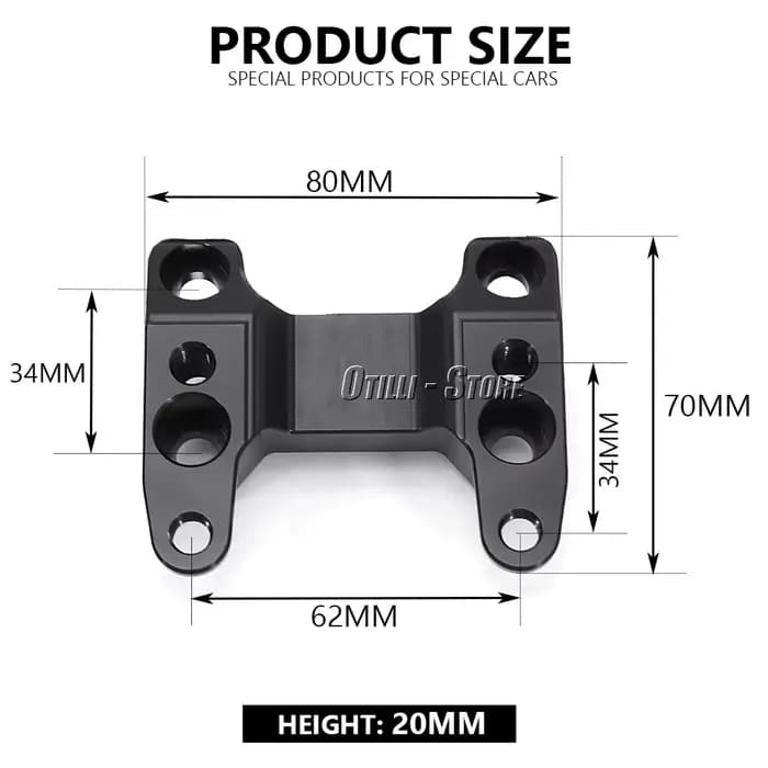 Riser de guidon pour moto